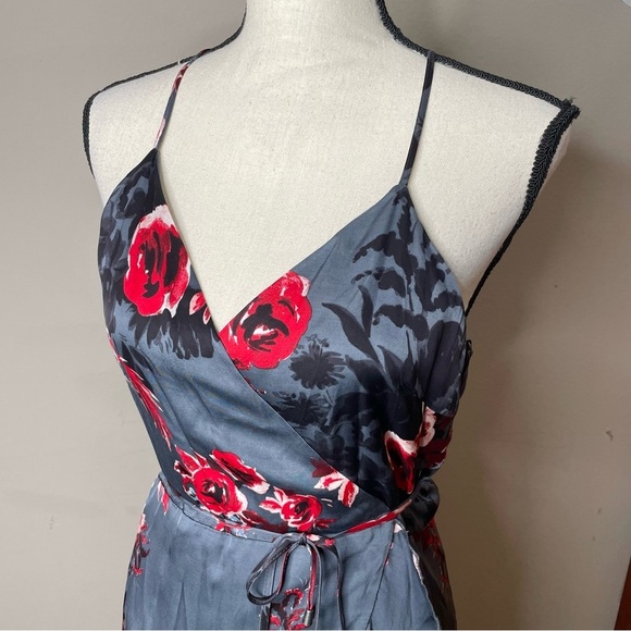 Lovers + Friends Gray and Red Floral Mini Dress - Picture 5 of 12